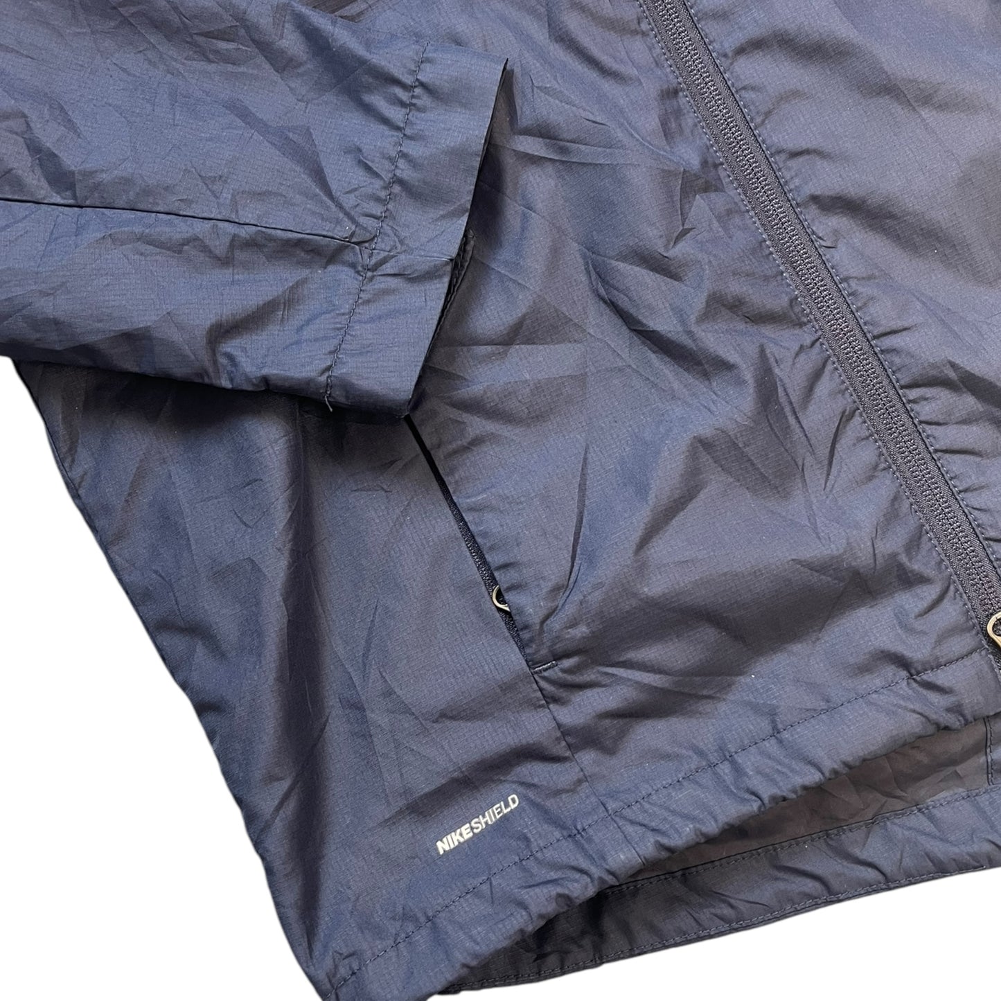 Blaue Nike Kapuzen Jacke (M)