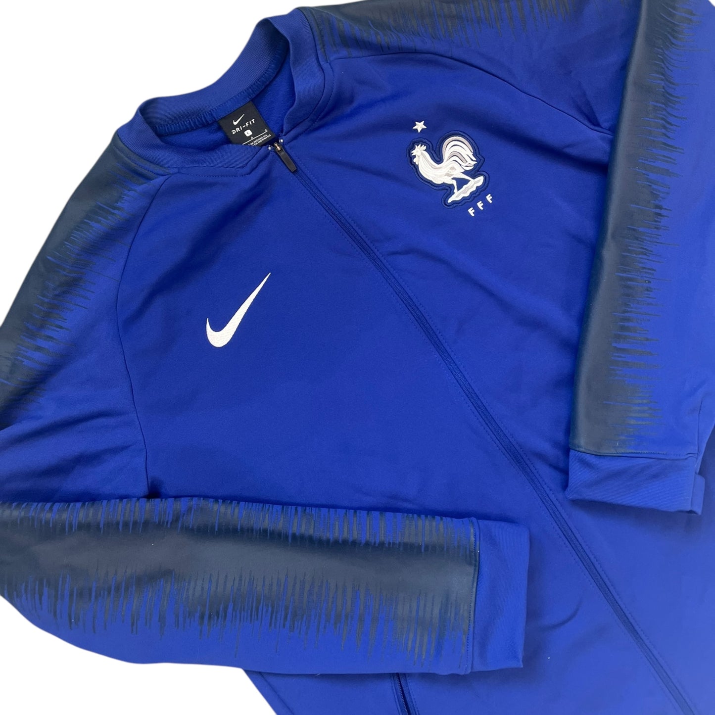 Blaue Nike Frankreich Trainingsjacke (L)