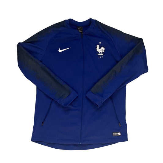 Blaue Nike Frankreich Trainingsjacke (L)
