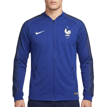 Blaue Nike Frankreich Trainingsjacke (L)