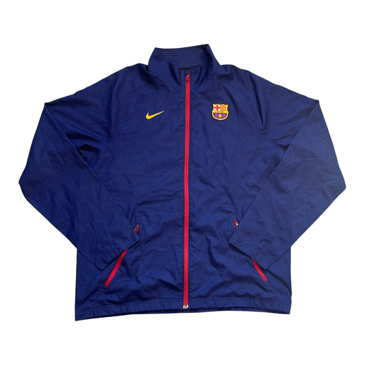 Blaue Nike FC Barcelona Jacke (XL)