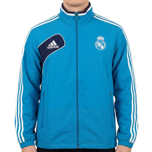 Blaue Adidas Real Madrid Jacke (M)