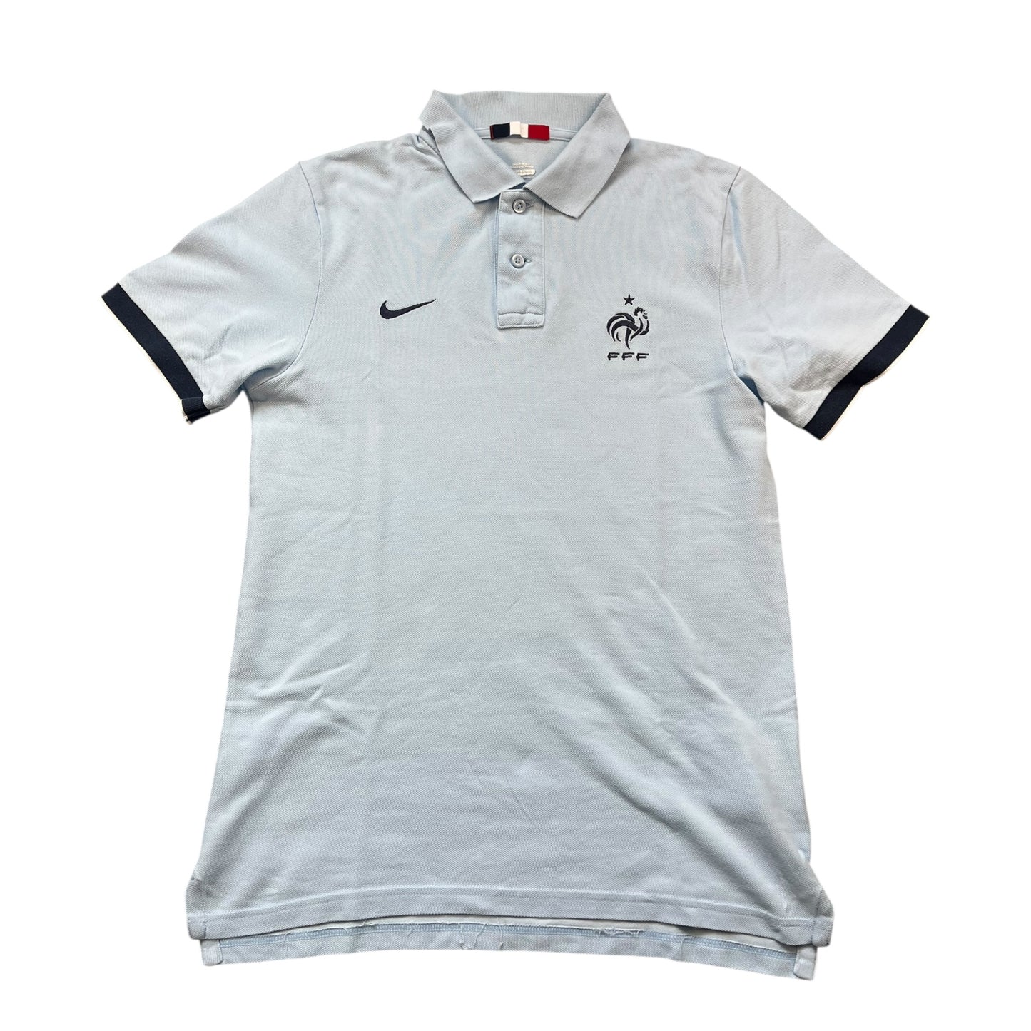 Hellblaues Nike Frankreich Poloshirt (M)