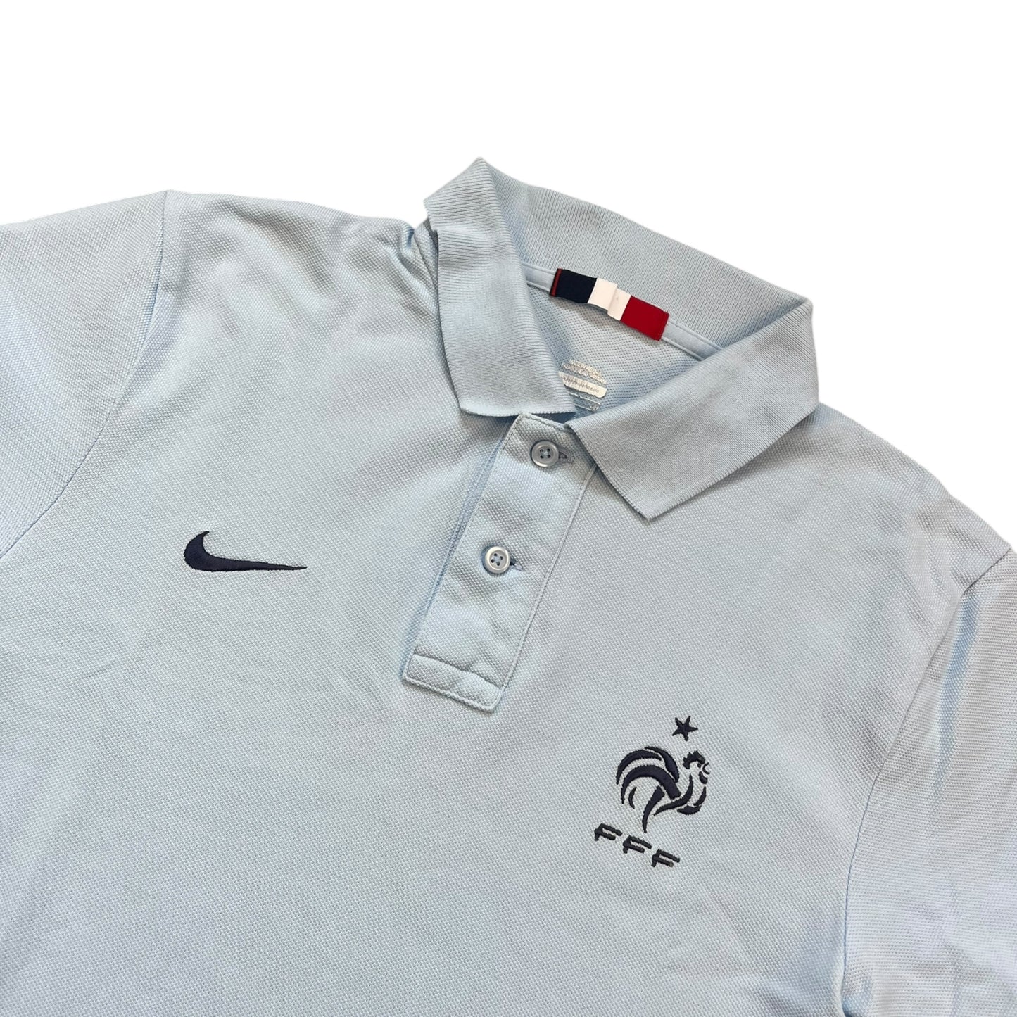 Hellblaues Nike Frankreich Poloshirt (M)