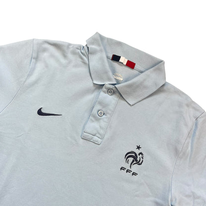 Hellblaues Nike Frankreich Poloshirt (M)