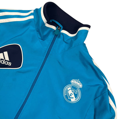 Blaue Adidas Real Madrid Jacke (M)