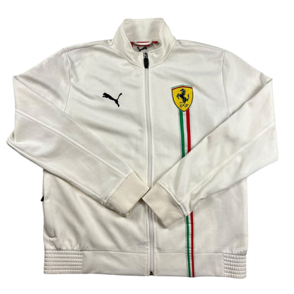 Weiße Puma Ferrari Jacke (L)