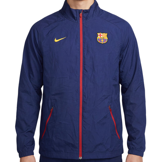 Blaue Nike FC Barcelona Jacke (XL)